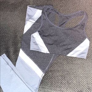Old Navy Active gray XL legging/ sports bra set